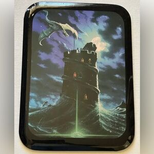 Dragon and Castle Wall Plaque 11.5 x 8.5 Inches New